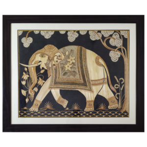 A Royal Elephant in Sikki Grass ( 24" W, 20"H)