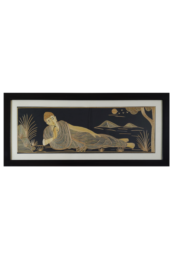 Sleeping buddha (22"W,7.5"H)