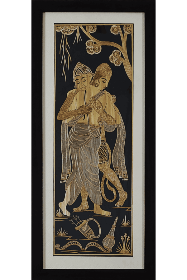 Ram & Hanuman (7.5" W, 22"H)